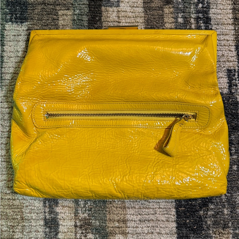 Yellow Leather Women's Bag